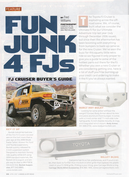 Fun Junk 4 FJs Page 1