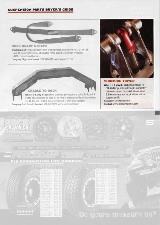 Suspension Parts Buyer's Guide Page 2