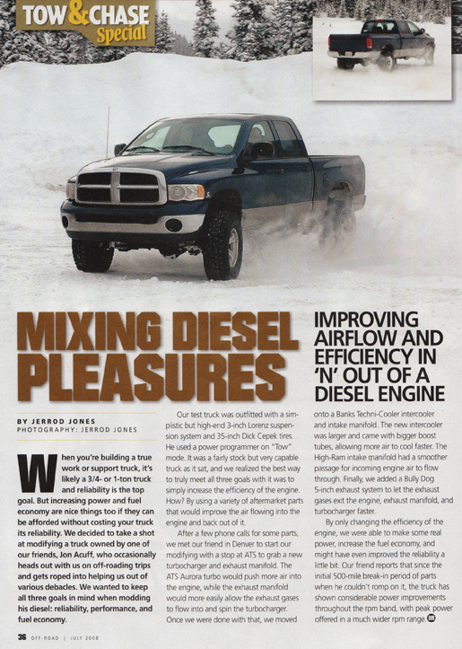 Mixing Diesel Pleasures